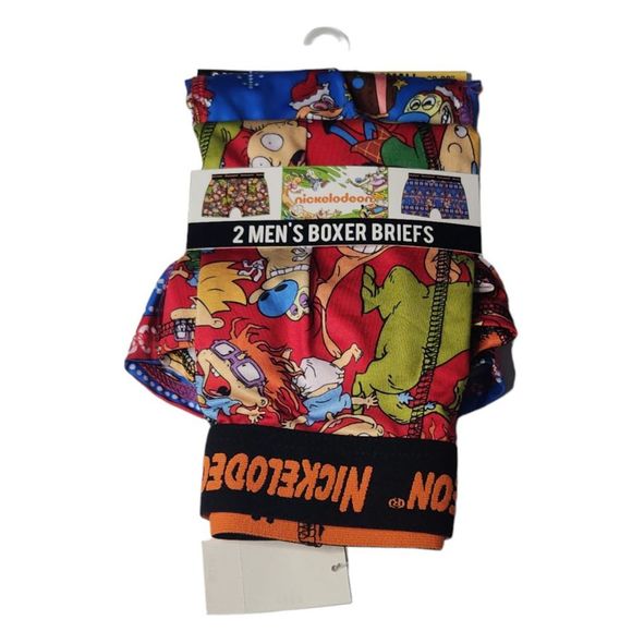 Nickelodeon Rugrats Holiday Christmas 2pk Men's Boxer Briefs - Picture 1 of 2